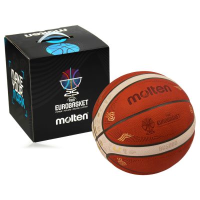 10. Piłka do koszykówki Molten Eurobasket 2025 Oficjalna piłka meczowa B7G5000-E5Z