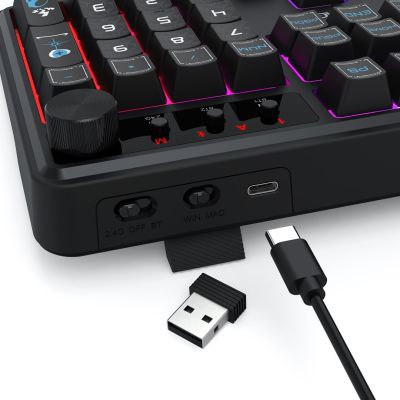 9. REDRAGON K526BB-WL klawiatura Czarny