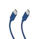 Kabel SBS TECABLETISSUETCCB USB-C - USB-C 1,5m 60W w oplocie - niebieski