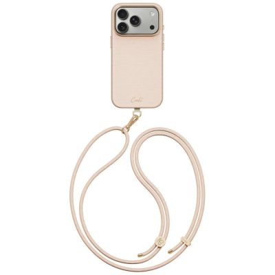 Etui UNIQ Coehl Mirelle Magnetic Charging na iPhone 18 Pro / 17 Pro - różowe