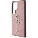 6. Etui Guess Fixed Glitter Big 4G Metal Logo do Samsung Galaxy S25 Ultra różowy