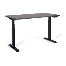 Biurko/Stolik z regulowaną wysokością UNIQUE ACTIVE I 14-C103W-B-140-YZ-13 czarny stelaż blat antracyt, 140X70 cm