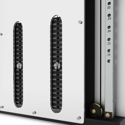 3. Brama treningowa przyścienna podwójna HMS BS302 ze stosem