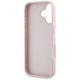 7. Etui Guess Grained Big 4G Logo Small Classic Logo na iPhone 16 - różowe