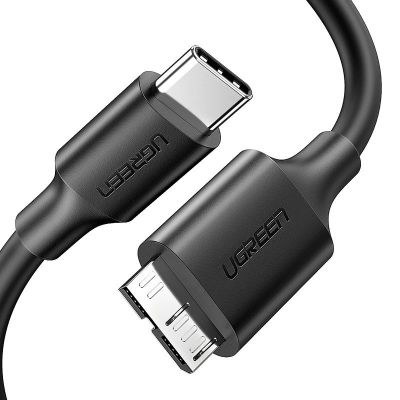 2. Ugreen kabel przewod USB Typ C - micro USB Typ B SuperSpeed 3.0 1m czarny (US312 20103)