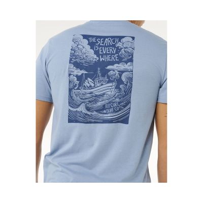 5. Koszulka męska RIP CURL Keep On Trucking Ss Tee niebieska