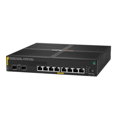 3. HPE Aruba Networking CX 6000 8p 10M/100M/1G Class4 PoE 2p SFP 1G 67W Switch Zarządzany L2 Gigabit Ethernet (10/100/1000) Obsługa PoE 1U Czarny