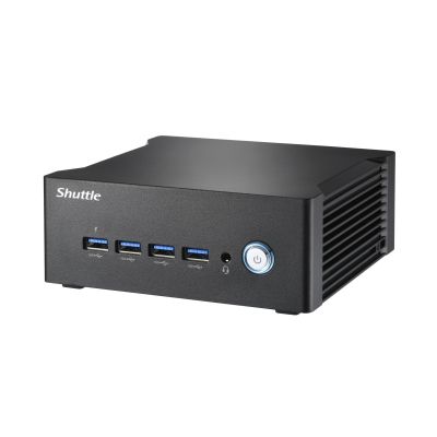 4. Shuttle Nano PC NT10H5, Intel Core Ultra 5 125H, grafika Intel Arc, 2xHDMI, 2xUSB 4.0 (DP), 2x2.5Gbit LAN, w tym VESA 24/7 praca stała, 1L PC, Mini PC barebone, Intel SoC, DDR5-SDRAM, PCI Express, 120 W
