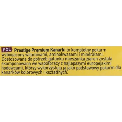 3. Versele Laga Prestige Premium Canaries Karma dla Kanarka - 800 G