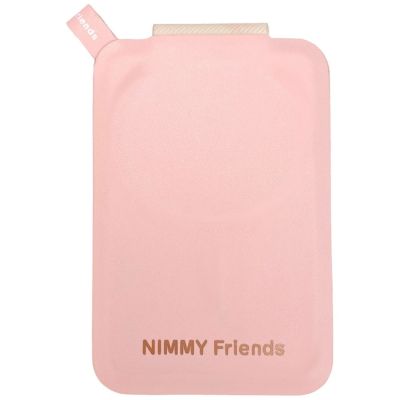 6. Portfel Magnetyczny Nimmy New Big-Eye Cute Pets 2.0 Cat ze stojakiem na telefon - różowe