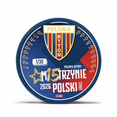 3. Krążek hokejowe Polonia Bytom 14 Mistrz BLUE WMN Ltd SREBKRMSPB