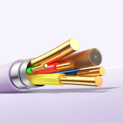 11. Kabel Joyroom S-A59 Vibrant Series 3A USB-A - Lightning 1,2m - fioletowy