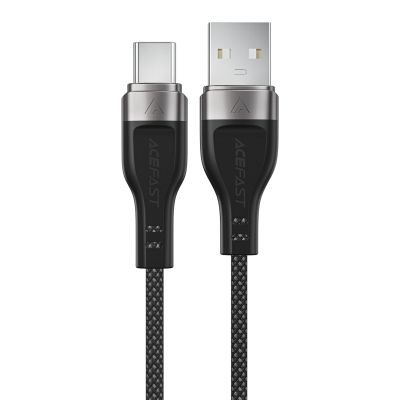 Kabel Acefast C11-04 USB-A - USB-C 3A 1,2 m w magnetycznym oplocie - czarny