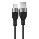 Kabel Acefast C11-04 USB-A - USB-C 3A 1,2 m w magnetycznym oplocie - czarny
