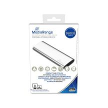 MediaRange MR1103 Zewnętrzny dysk SSD 900 GB USB Type-C 3.2 Gen 2 (3.1 Gen 2) Srebrny