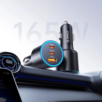 2. Ładowarka samochodowa ORICO HyperDrive 165W 1A2C Triple PD Car Charger