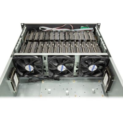 7. Inter-Tech 4F28 Rack Czarny, Srebrny