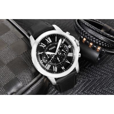 5. Zegarek Męski FOSSIL Grant Leather FS4812 + BOX