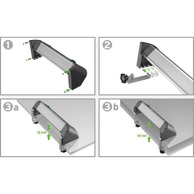 6. Listwa zasilająca Brennenstuhl Steckdosenleiste ALU-Office-Line 4gn. 1,8m USB