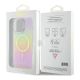 8. Etui Guess IML Iridescent MagSafe na iPhone 15 Pro - różowe
