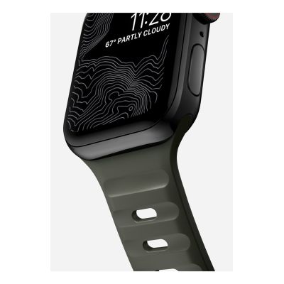 3. NOMAD Sport Band - pasek do Apple Watch 46mm/49mm z FKM (ash green)