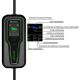 8. Qoltec 52467 Mobilna ładowarka do samochodu elektrycznego EV z regulacją 2w1 Typ2 | 11kW | 3 Fazy | CEE 5 PIN| LCD |Przenośna | Wallbox | 5m