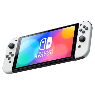 23. Nintendo Switch OLED przenośna konsola do gier 17,8 cm (7") 64 GB Ekran dotykowy Wi-Fi Czarny, Biały