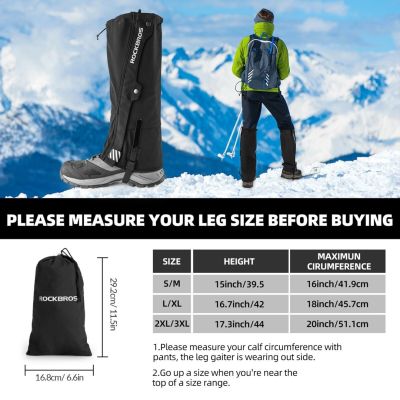 5. Rockbros wodoodporne stuptuty TT014 czarne S/M