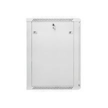 Szafa montażowe Lanberg WF01-6618-10S (18U; 900mm / 600mm / 600 mm; wisząca; Szklane; 19''; kolor szary)