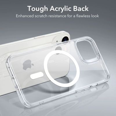 5. Etui ESR Classic Hybrid Halolock z MagSafe na iPhone 13 / iPhone 14 - przezroczyste
