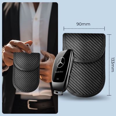 3. Etui na kluczyki samochodowe Tech-Protect KLR100 blokujące RFID- czarne - carbon