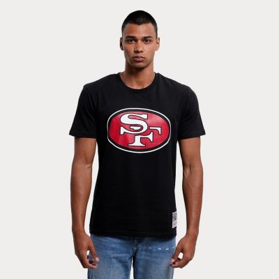 4. Koszulka Mitchell & Ness NFL Team Logo Tee San Francisco M 49ERSS BMTRINTL1053-SF4BLCK