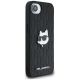4. Etui Karl Lagerfeld Monogram Choupette Head Pin na iPhone 16e - czarne