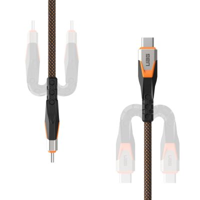 12. UAG SRGE - kabel USB-C - USB-C, USB 3.2 Gen2 240W/20Gbps, 75 cm (black/orange)