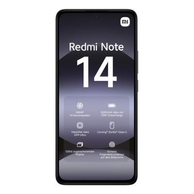 11. Smartfon Xiaomi Redmi Note 14 6/128GB Midnight Black