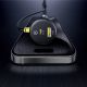 11. Ładowarka samochodowa Baseus Circular 60W USB-A + USB-C z wbudowanym kablem Lightning + USB-C 1,4 m - czarna