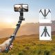 2. Selfie stick Ugreen LP680 ze stojakiem i pilotem Bluetooth 1.8m - czarny