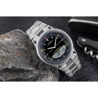 3. Zegarek Męski CASIO DUAL AW-80D-1AVDF + BOX