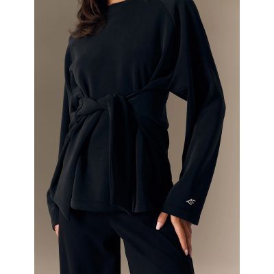 5. Bluza regular z wiązaniem i modalem damska 4F 4FRSS26TSWSF2784-20S
