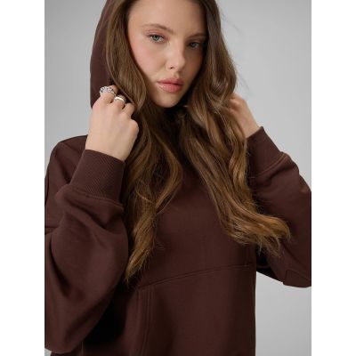 6. Bluza dresowa regular z kapturem damska 4F 4FRSS26TSWSF2926-80S