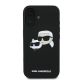 3. Etui Karl Lagerfeld Silicone nauble Heads Print MagSafe na iPhone 16 - czarne