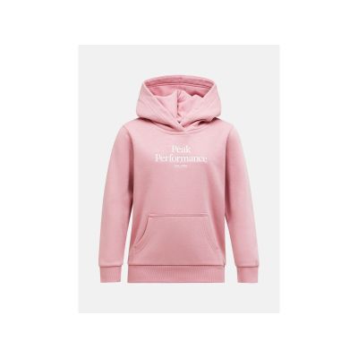 Bluza juniorska PEAK PERFORMANCE Jr Original Small Logo Hood kolor różowy