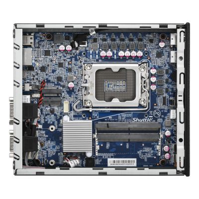 6. Shuttle DB860 komputer typu barebone Wielkość PC 1.35L Czarny Intel B860 LGA 1851 (Socket V1)