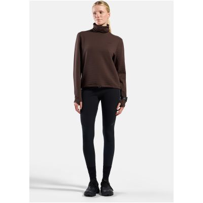 2. Bluza z półgolfem damska Odlo ESSENTIAL THERMAL Mid Layer brązowa