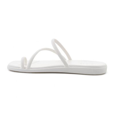 6. CROCS MIAMI TOE LOOP SANDAL W CHALK 209862-0WV