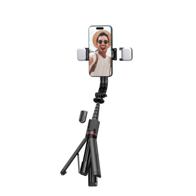 7. Selfie stick Tech-Protect L05S Bluetooth z tripodem do 105cm z lampą LED - czarny