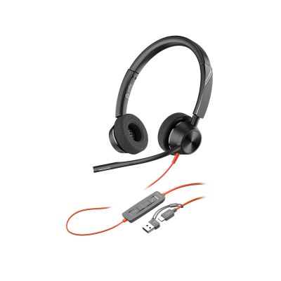 29. Słuchawki Poly Blackwire 3320 Stereo USB-C Headset +USB-C/A Adapter 8X219AA