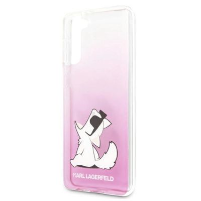 6. Etui Karl Lagerfeld Choupette Fun na Samsung Galaxy S21+ - różowe