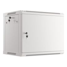 Szafa instalacyjna Rack wisząca 19" 9U 600x450 szara drzwi metalowe LANBERG (Flat Pack)