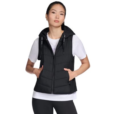 Skechers GO Shield Performance Elite Hooded Vest JA212-BLK Czarne L